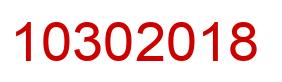 Number 10302018 red image