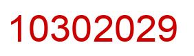 Number 10302029 red image