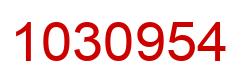 Número 1030954 imagen rojo