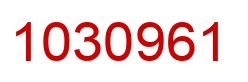 Número 1030961 imagen rojo