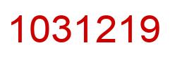 Número 1031219 imagen rojo