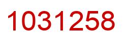 Número 1031258 imagen rojo