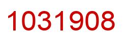 Number 1031908 red image