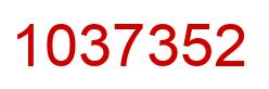 Número 1037352 imagen rojo