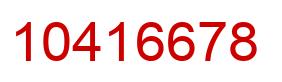 Number 10416678 red image