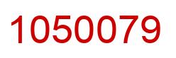 Number 1050079 red image
