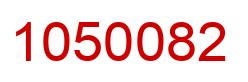 Number 1050082 red image
