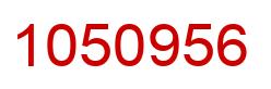 Number 1050956 red image
