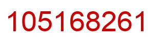 Number 105168261 red image
