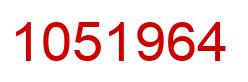 Número 1051964 imagen rojo