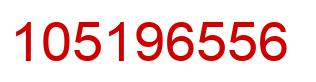 Number 105196556 red image