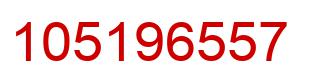 Number 105196557 red image