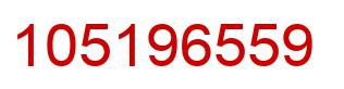 Number 105196559 red image