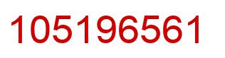 Number 105196561 red image
