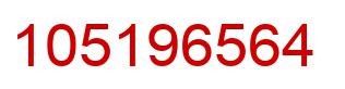 Number 105196564 red image