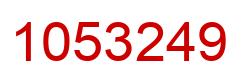 Número 1053249 imagen rojo