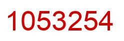 Número 1053254 imagen rojo