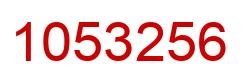 Número 1053256 imagen rojo