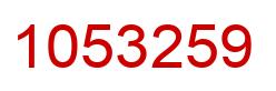 Número 1053259 imagen rojo