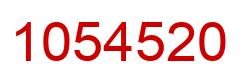 Number 1054520 red image