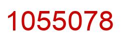 Number 1055078 red image