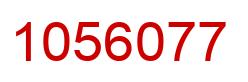 Number 1056077 red image