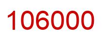 Number 106000 red image