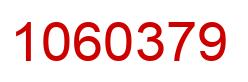 Number 1060379 red image