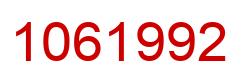 Número 1061992 imagen rojo