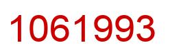Number 1061993 red image