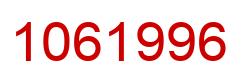Número 1061996 imagen rojo