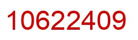 Number 10622409 red image