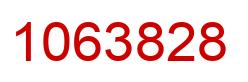Number 1063828 red image