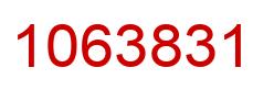 Number 1063831 red image