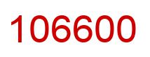 Number 106600 red image