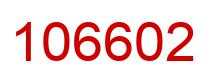 Number 106602 red image