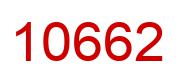 Zahl 10662 rot Bild