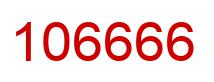 Número 106666 imagen rojo