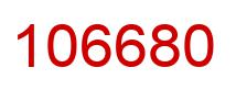 Number 106680 red image