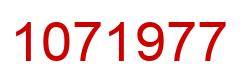 Número 1071977 imagen rojo