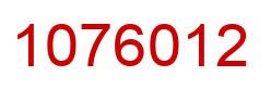 Número 1076012 imagen rojo