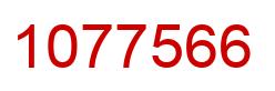 Number 1077566 red image