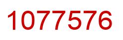 Número 1077576 imagen rojo