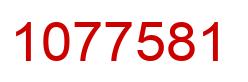 Number 1077581 red image