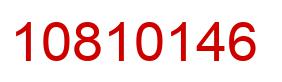 Number 10810146 red image