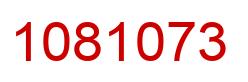 Number 1081073 red image