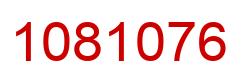 Número 1081076 imagen rojo