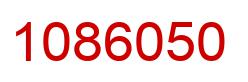 Number 1086050 red image