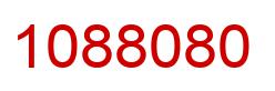 Number 1088080 red image