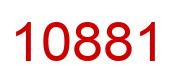 Number 10881 red image